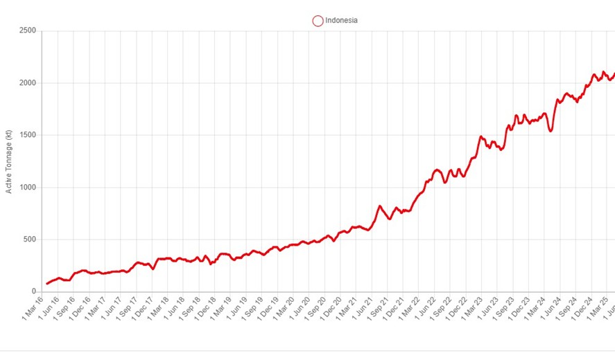 Indonesia Active Tonnage