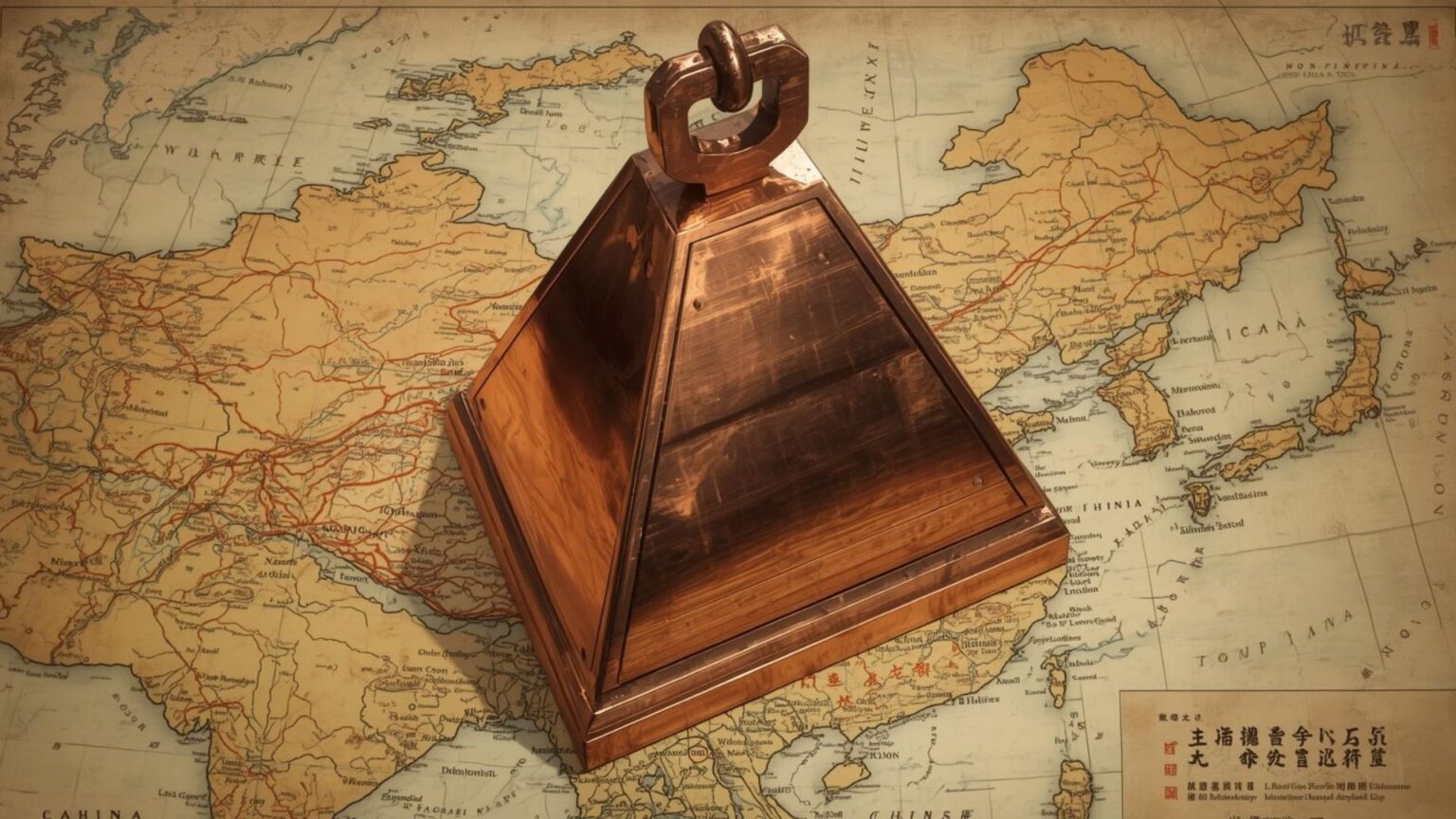 Copper tonnage weight sitting on top of China